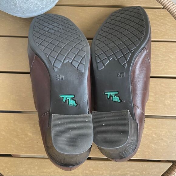 Vintage Thom McAn Brown Leather‎ Slip-on Bootie Women’s 8.5W Retro Block Heel - Picture 11 of 11